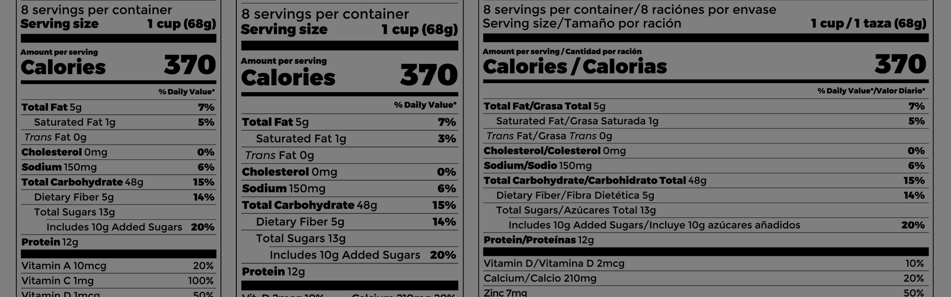 Etiquetado Nutricional De Productos Alimenticios Preenvasados Para 